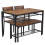 4Pcs Dining Kitchen Table w/ 2 Chairs & Bench Home Kitchen Bar Pub Apartment 10