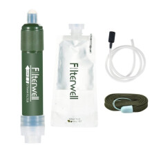 Portable Water Filter Kit 4000L Personal Camping Filter Straw 0.01 Micron Outdoor Water Purifier for Hiking Survival Backpacking