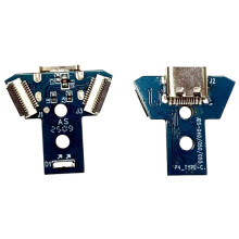 2 Pcs DIY Type-C Charging Port Socket Circuit Board for PS4 JDS 040 050 055 Controller Use Replacement Parts