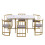 Six-seater dining table set: dining table ,chairs 2