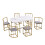 Six-seater dining table set: dining table ,chairs 7
