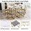 Six-seater dining table set: dining table ,chairs 16