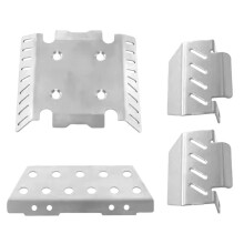 Kit de Chassi de Metal + Kit de Tampa de Eixo para Peças de Carro RC 1/8 MJX Allrock 1/8 H8h V1v2