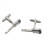 Electric Guitar Cufflinks - Purple & Silver 1