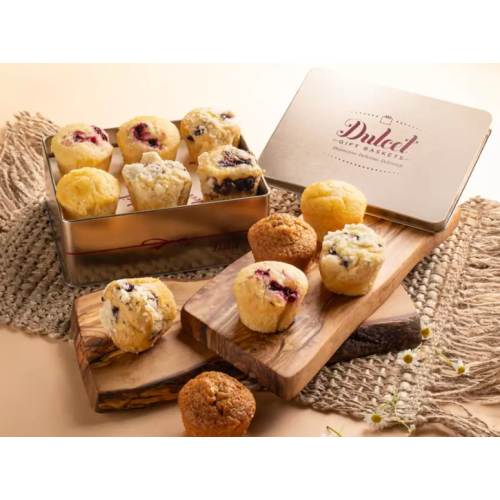 Wine Country Gift Baskets Mini Muffin Dozen Gift Tin