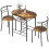 Three-Piece Compact Dining Set - Rustic Brown 6