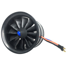 EDF 70Mm 2300KV 6S 12 Hojas RC Ventilador HéLice con Motor Sin Escobillas para RC JET AvióN Dron Modelo Repuestos