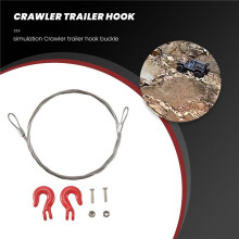 1/10 RC Car Crawler Steel Tow Rope con Ganchos para SCX10 Wraith Axial D90 Piezas de Juguete