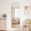Living And Home Modern Arched Metal Floor Mirror 3