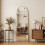 Living And Home Modern Arched Metal Floor Mirror 2