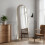 Living And Home Modern Arched Metal Floor Mirror 1