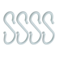 Maya Plastic Punch Cup Bowl S Shaped Hooks 4 Pcs