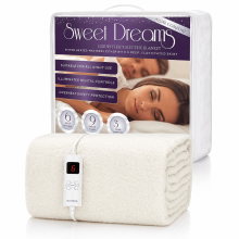 (Deluxe Comfort, Single) Sweet Dreams Fitted Electric Blanket All Sizes