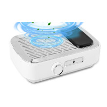 Rechargeable Nail Dust Collector 80W Cordless Nail Dust Extractor with Reusable Filter Electric Nail Vacuum for Manicure Acrylic Nail