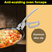 Hot Pizza Pan Gripper Tongs - Aluminum Alloy