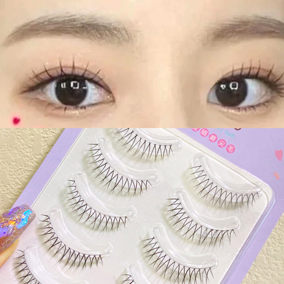 Phui-Pet-Supplies Natural Wispy V Lashes For Daily Makeup