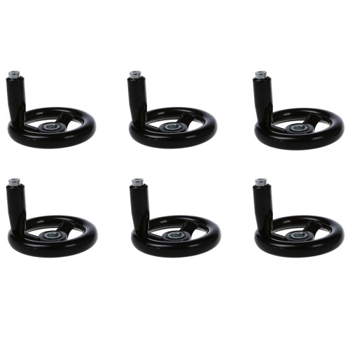 6pcs 3.9 inch Diameter Hand Wheel W Revolving Handle for Milling Machine 1