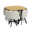 Dining Table and Chairs set 4, Square Wooden 6