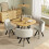 Dining Table and Chairs set 4, Square Wooden 1