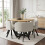 Dining Table and Chairs set 4, Square Wooden 9