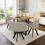 Dining Table and Chairs set 4, Square Wooden 3