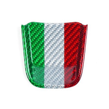 Real Carbon Fiber Car Steering Wheel Bottom Trim Sticker Chin Sticker for 500 Abarth 595 2020-2023
