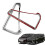 Car Protective Frame for  Noah/Voxy 80 Series Modified Rear Fog Lamp Decorative Bright Frame Silver 3