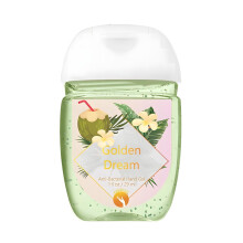 Aquarius Golden Dream Hand Gel Antibacterial Scented Pocket Sanitizer Gel - 29ml