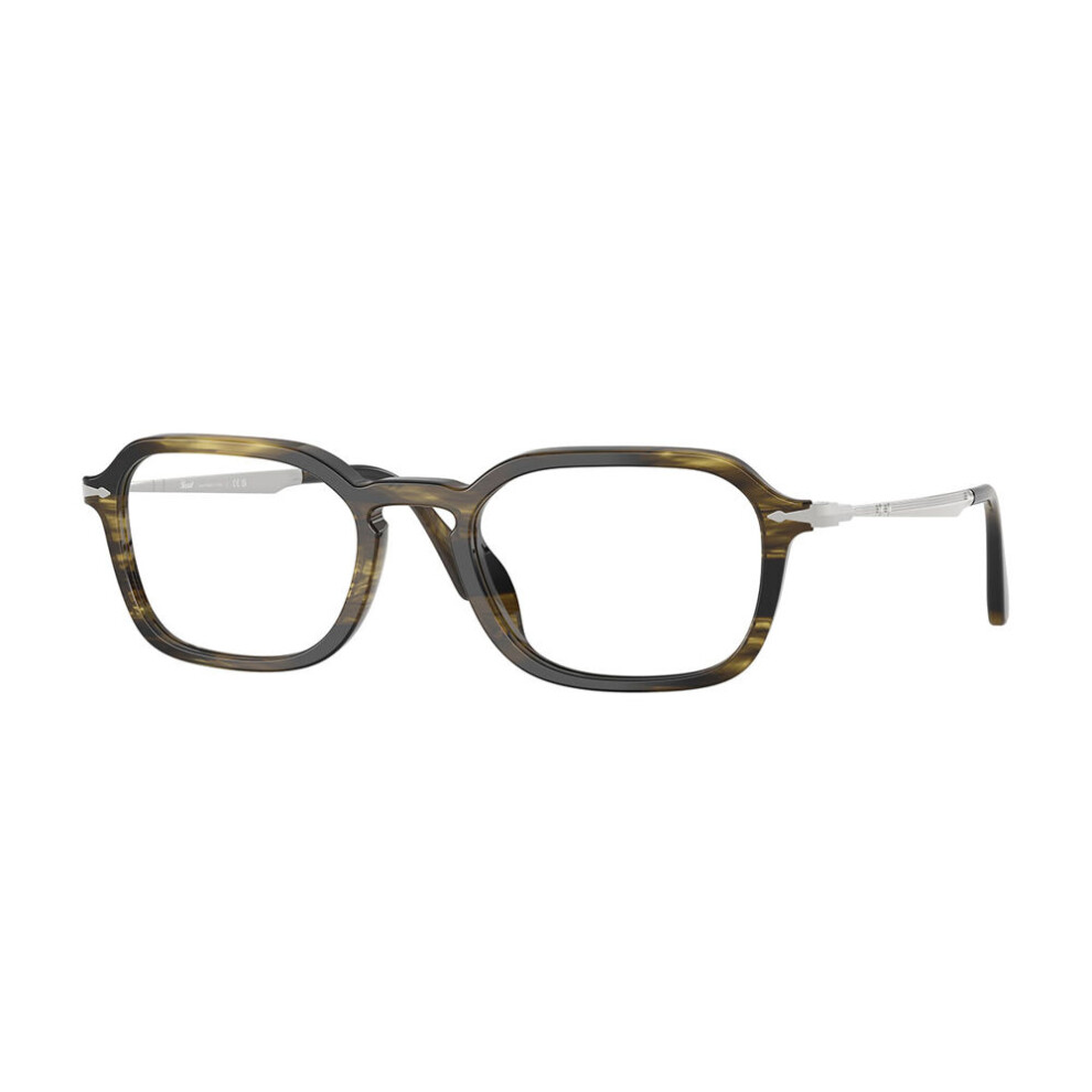 Persol , Striped Black & Olive Green Glasses, PO3381V 1237, Mojo Glasses - Image 3