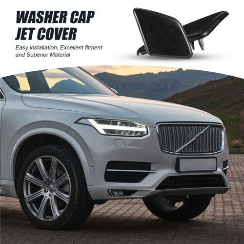 Pair L+R Side Headlight Bumper Washer Cap Jet Cover for  XC90 2007-2014 1