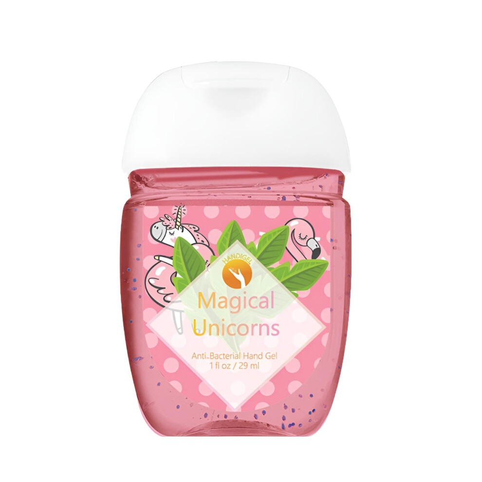 Aquarius Handigel Pocket Size Hand Sanitizers Antibacterial Gel 29Ml-Magical Unicorns