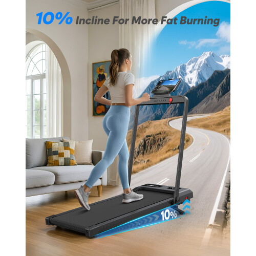 Walking Pad with Handle Bar Folding Treadmills 2