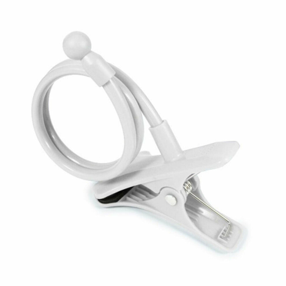 Aquarius 360 Gooseneck Phone Stand Universal Flexible Arm Bed Clamp - White