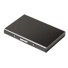 Slim Metal Credit ID Card Business Card Holder -Anti-Magnetic Aluminum Wallet,Stainless Steel Card Holder,ID Card Clip A