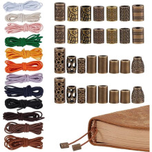 Elastici per Quaderni da Viaggio con 30 Fermagli Decorativi In Poliestere, Kit di Riparazione per Appunti da Viaggio