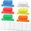 60 Sets Hanging File Tabs and Inserts,Colorful File Folder Labels Filing Tabs for File Identification, Easy to Read 1
