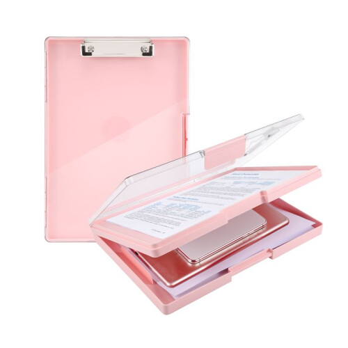 Clipboard A4 with Storage Compartment,Folder Breastfeeding Clipboards Side Opening Portable Writing Clipboard 2