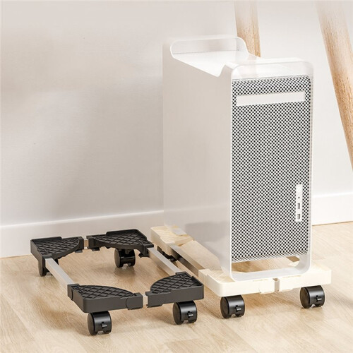 Computer Tower Stand, Adjustable Mobile CPU Holder PC Tower Stand with Rolling Caster Wheels, Pc Floor Riser Stand B 1