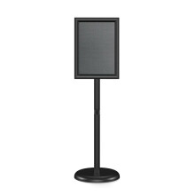 Soporte para Letreros de 8,5 X 11 Pulgadas, Ajustable, para Suelo. Soporte para Letreros con Marco de Apertura A Presión.