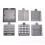 Sticky Note Stencil Template-Post It Note Holder for Precision Planning Organization,Note Organizer for Office School C 1