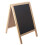 Double-Sided Foldable Dry Erase Whiteboard, Wood Frame Blackboard for Advertising & Teaching 1