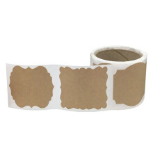 100 Pcs Paper Stickers DIY Blank Labels for Handmade Gifts, Baking, Jars