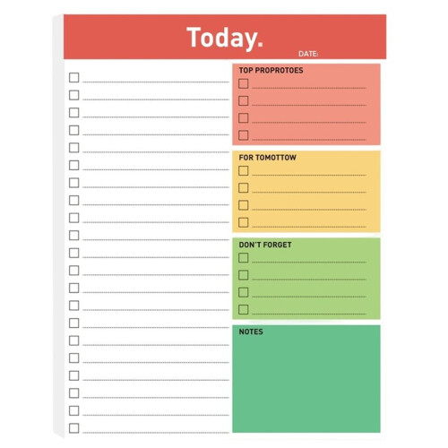 Magnetic Daily Planner Notepad for Fridge with 52 Tear-Off Sheets for Efficient Scheduling C