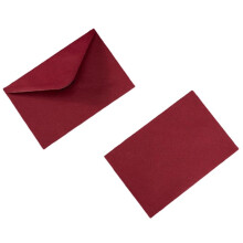 50 Envelopes Vermelho-Vinho para Convites e Cartas, 18x13cm - Ideal para Pequenas Empresas C