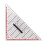 30CM Drawing Triangle Ruler Multi-Function Drawing Design Ruler with Handle Protractor Measurement Ruler 1
