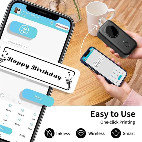D30 Label Maker Machine,   Label Maker for Office, Inkless Thermal Label Printer Portable Sticker Maker 2