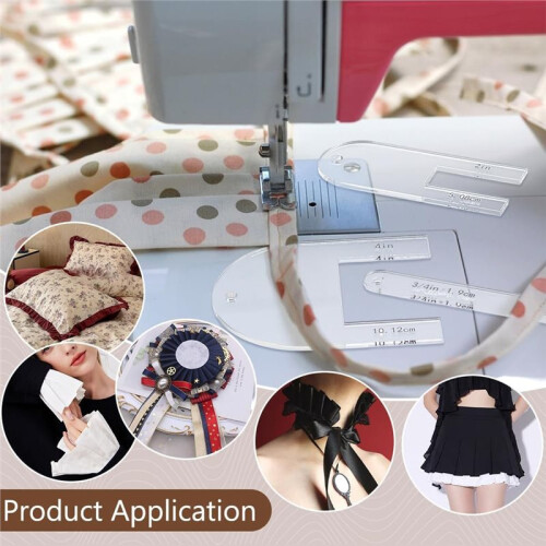 Conjunto de 9 Pregadores Rápidos em Acrílico de 1/2 A 4 Polegadas para Costura e Quilting, Ideal para Iniciantes 1