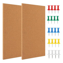Kurkbord Prikbord, Klein Rechthoekig Prikbord voor aan de Muur, Zelfklevend Kurkbord voor Kantoor, School en Thuis