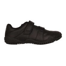 (1 UK, Black) Lonsdale Childrens/Kids Fulham Leather Trainers