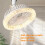 Ventilador de Teto Inteligente com Controle Remoto e Iluminação LED. Base Conversora E27. 8